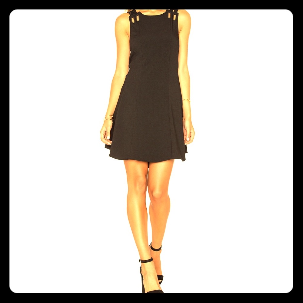 Free People black Baby Love Mini Dress